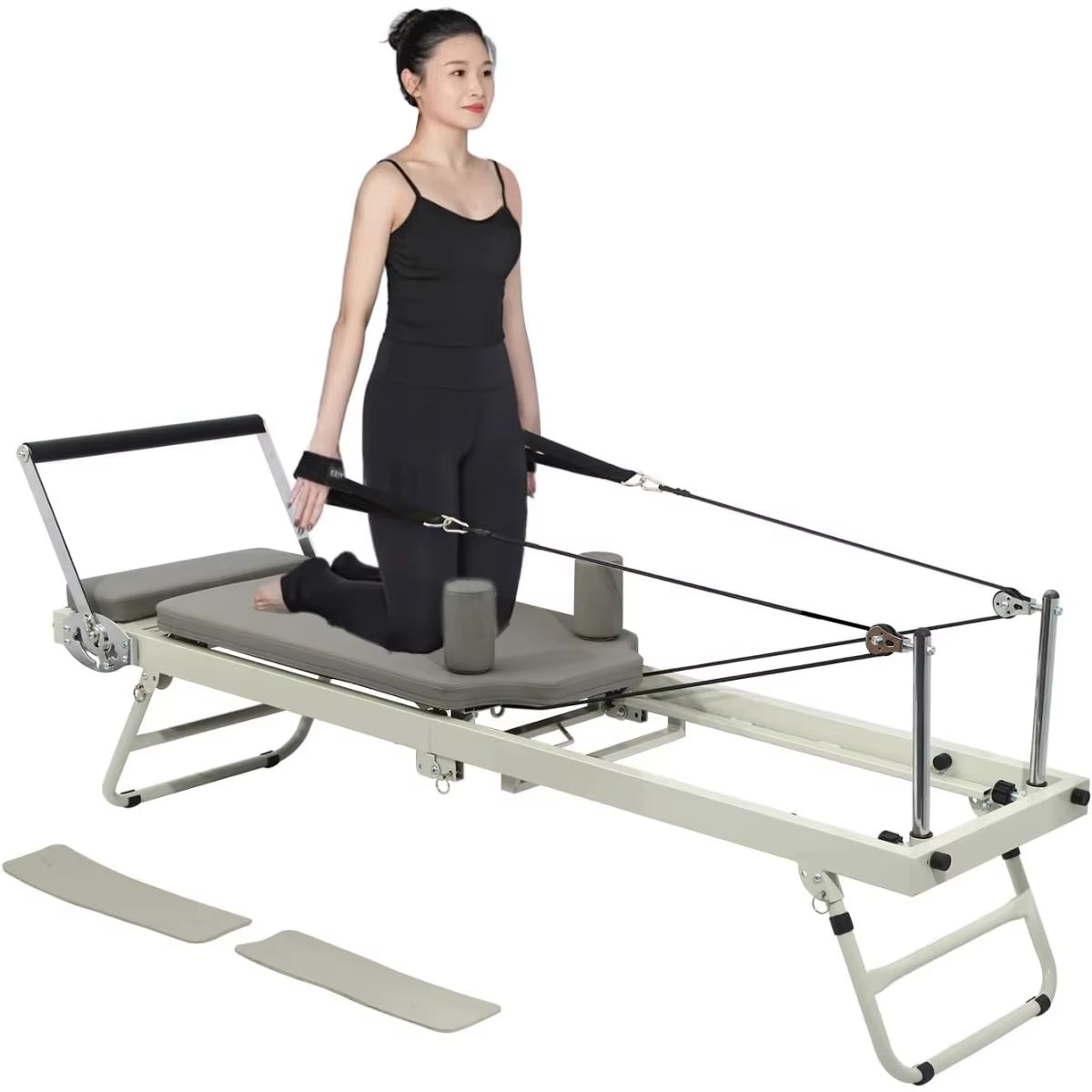 Pilates Reformer Machine ,Foldable Pilates Machine Equipment for Home,Suitable for Beginners and Intermediate Users