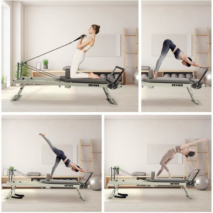 Pilates Reformer Machine ,Foldable Pilates Machine Equipment for Home,Suitable for Beginners and Intermediate Users